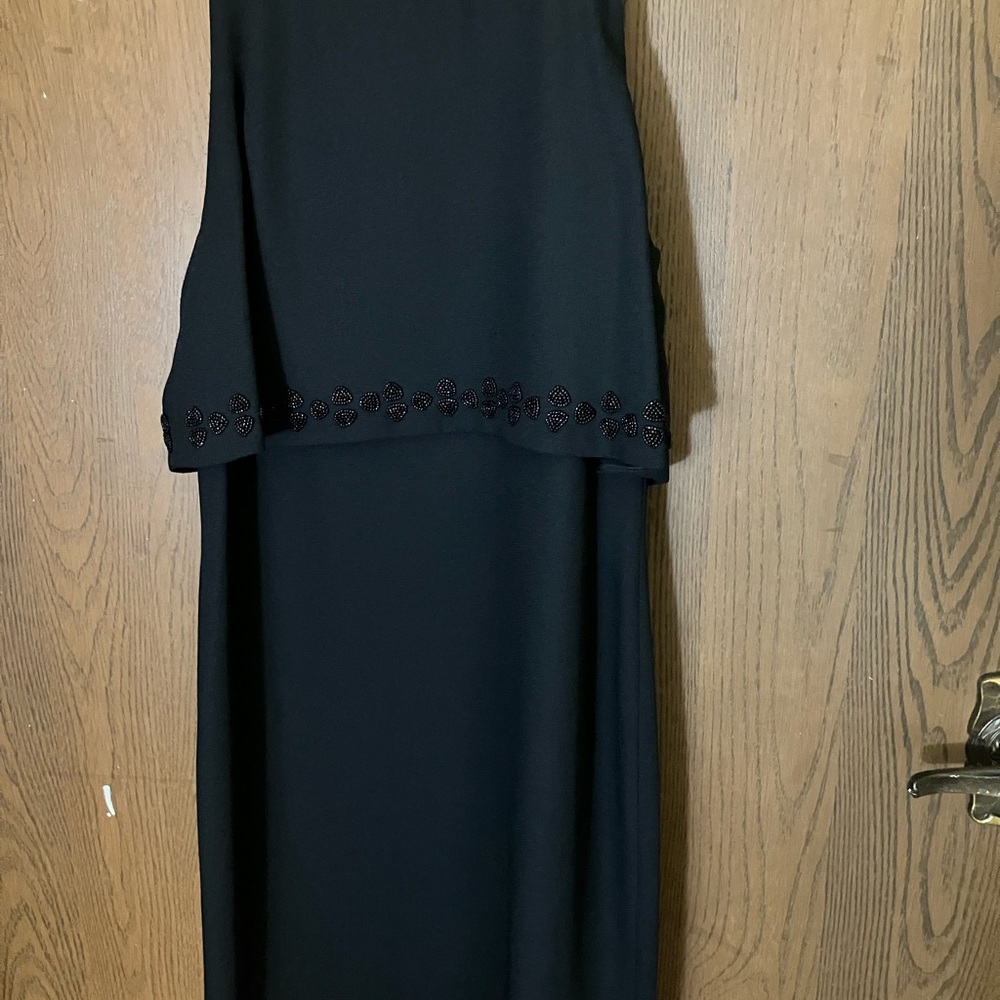Donna Ricco Black Cocktail Dress - Size 4 Petite